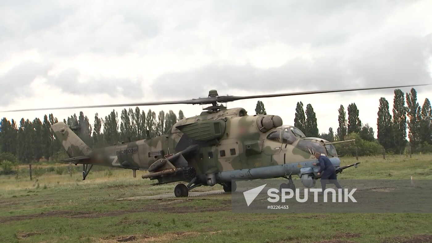 Ukraine Russia Military Operation Attack Helicopters