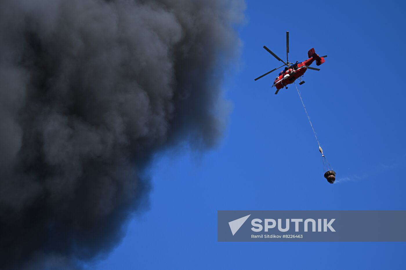 Russia Industrial Area Fire
