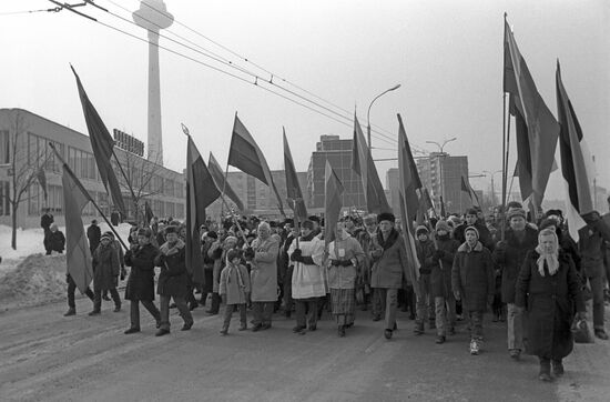 Events in Vilnius, Lithuania, February 1991