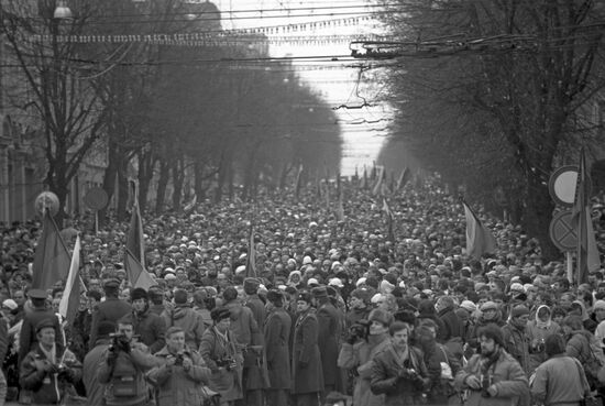 Events in Vilnius, Lithuania, in February 1991