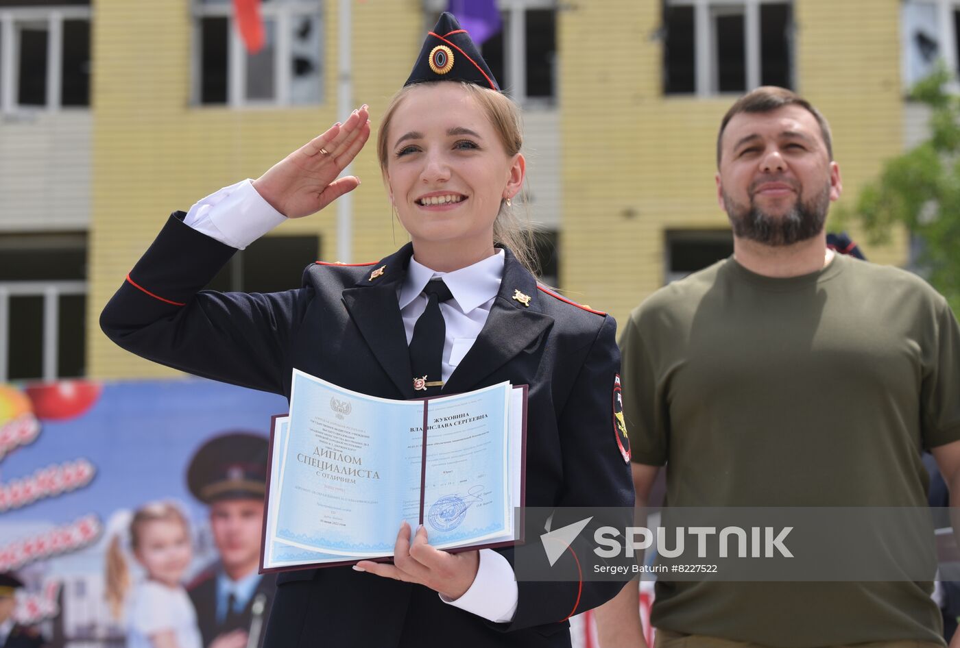 DPR Russia Ukraine Military Operation Police Cadets Graduation