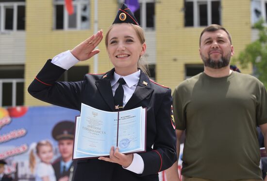 DPR Russia Ukraine Military Operation Police Cadets Graduation