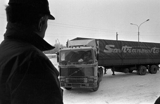 Humanitarian aid arrives in Arkhangelsk from Norway