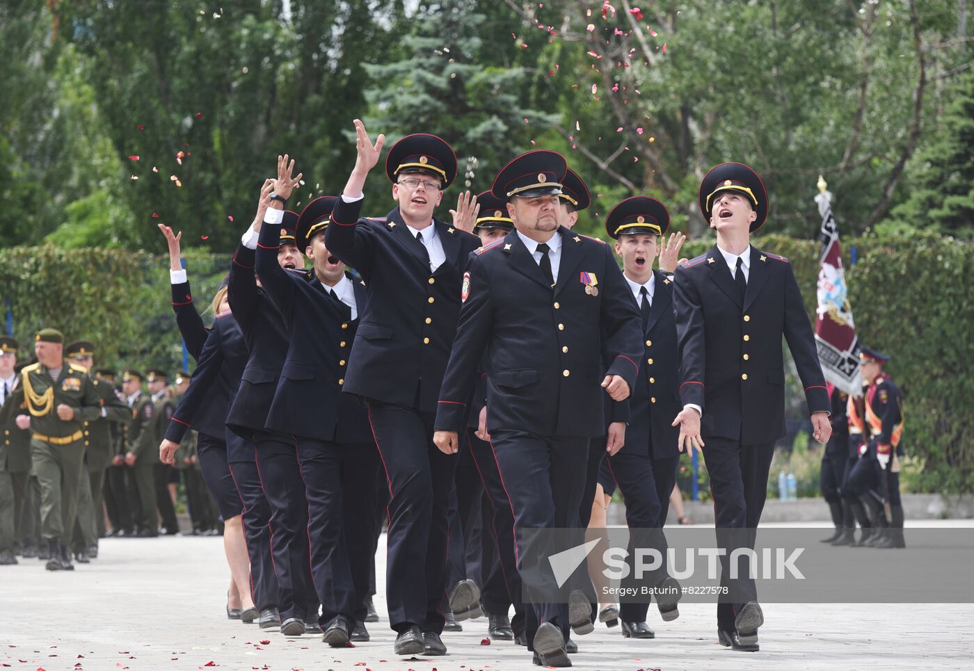 DPR Russia Ukraine Military Operation Police Cadets Graduation