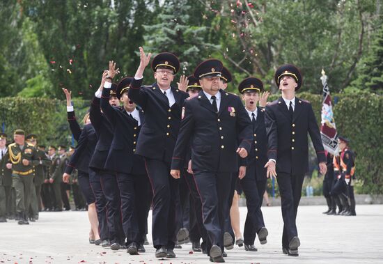 DPR Russia Ukraine Military Operation Police Cadets Graduation