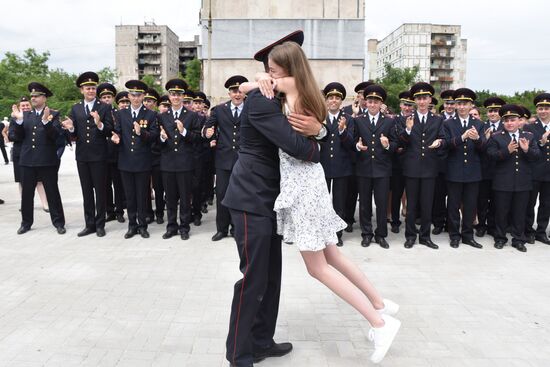 DPR Russia Ukraine Military Operation Police Cadets Graduation
