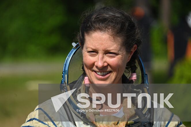 NASA astronaut Tracy Caldwell Dyson, crew member of the 70th expedition to the International Space Station, is seen after finishing practice an emergency landing in water at Russia's Emergency Ministry base in Noginsk, Moscow region, Russia. Location: Russia, Moscow region. Author: Evgeny Odinokov/Sputnik. Russia Space