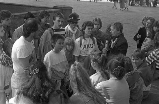 Norwegian students visit Moscow