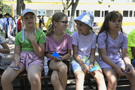 Russia LPR Crimea Children Leisure