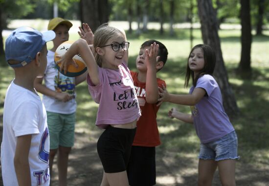 Russia LPR Crimea Children Leisure