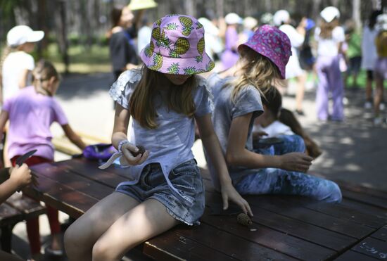 Russia LPR Crimea Children Leisure