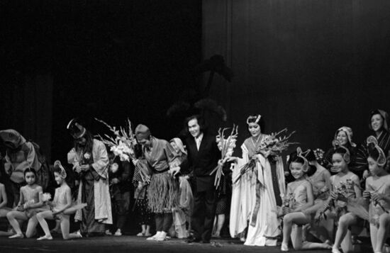 Child group of Japanese Tokyo Ballet Theater in Moscow
