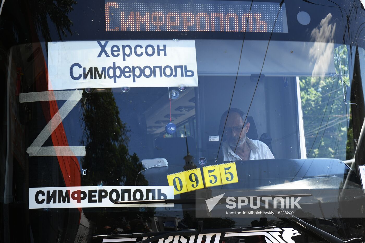Russia Ukraine Bus Traffic