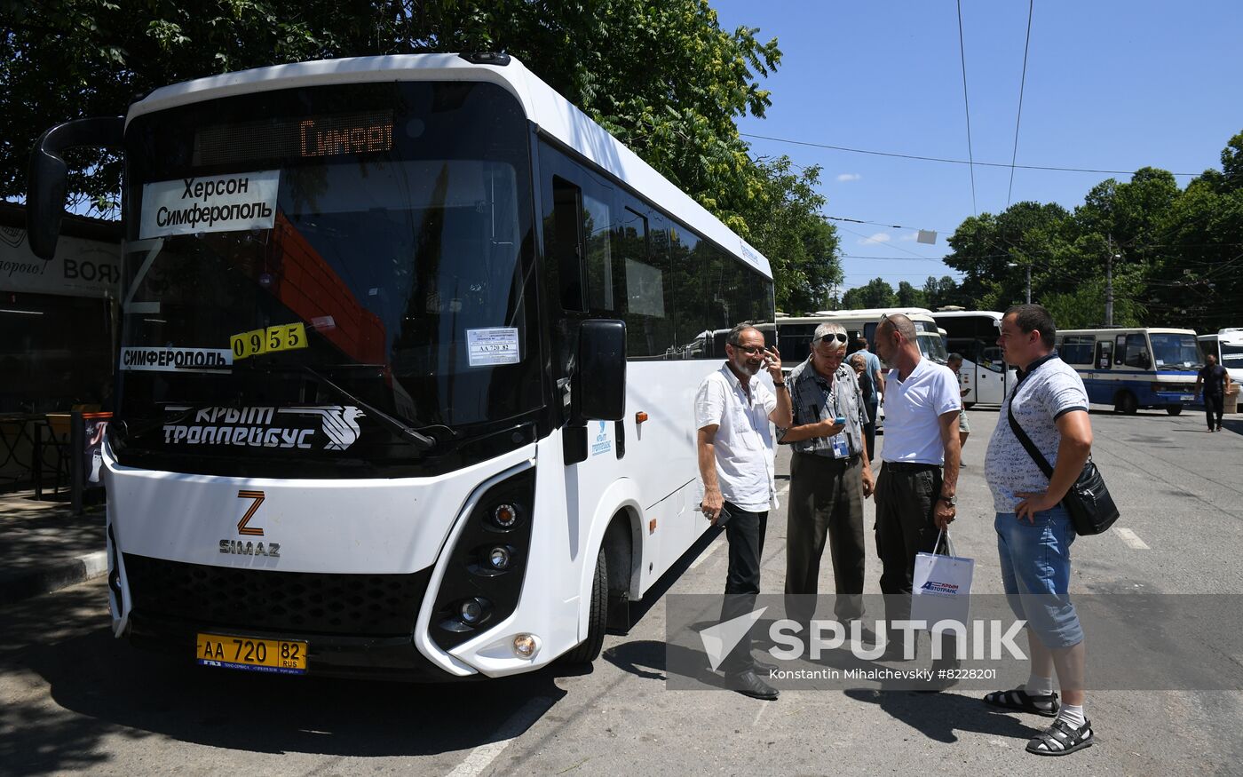 Russia Ukraine Bus Traffic