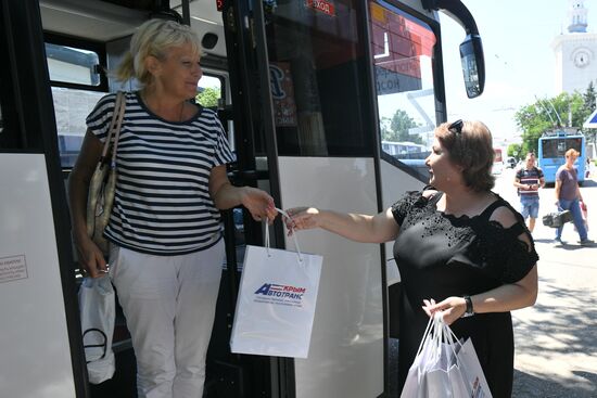 Russia Ukraine Bus Traffic