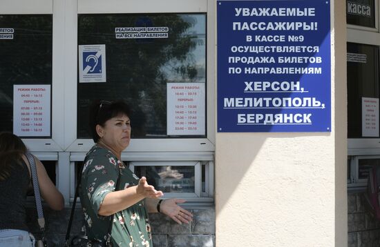 Russia Ukraine Bus Traffic