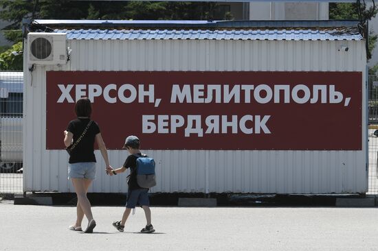 Russia Ukraine Bus Traffic