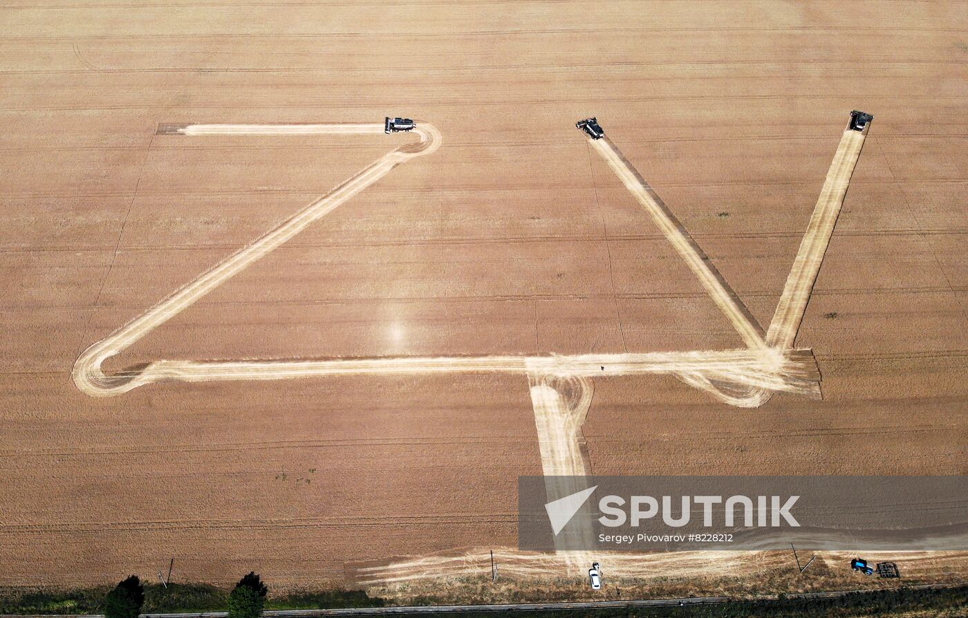 Russia Agriculture Wheat Harvesting