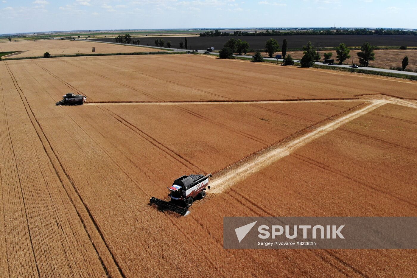 Russia Agriculture Wheat Harvesting