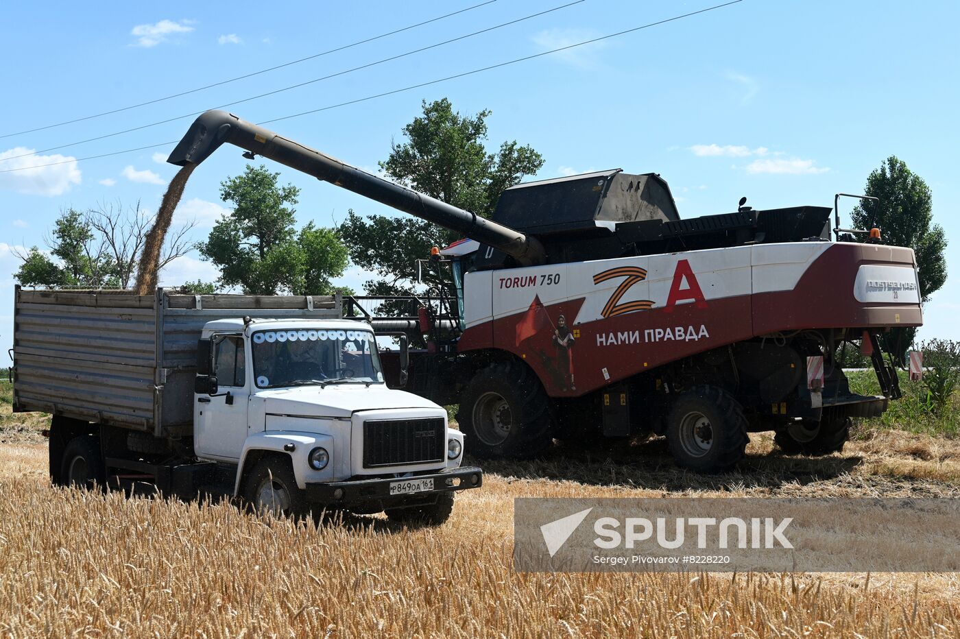 Russia Agriculture Wheat Harvesting