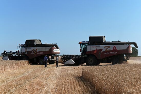Russia Agriculture Wheat Harvesting