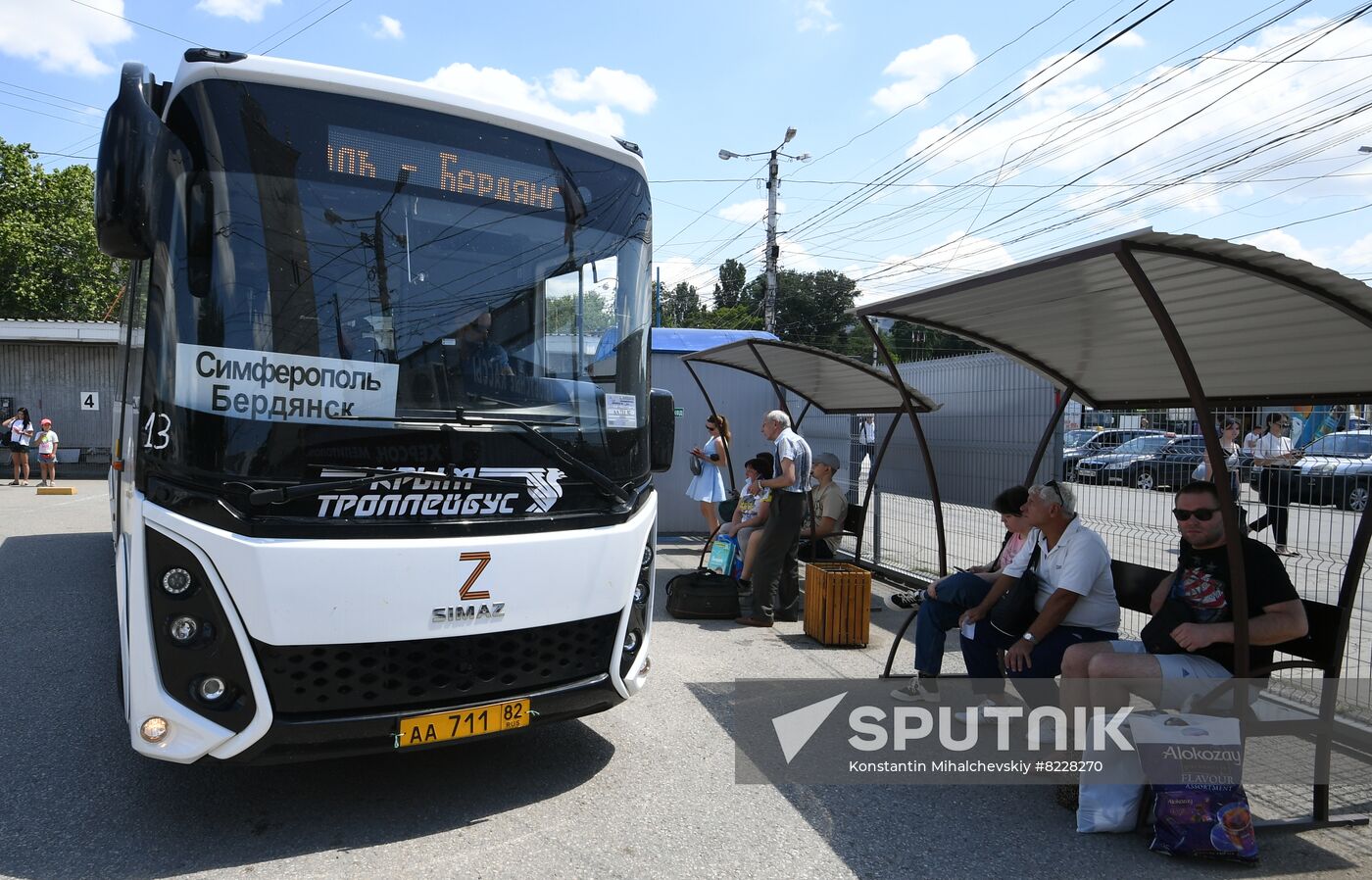 Russia Ukraine Bus Traffic