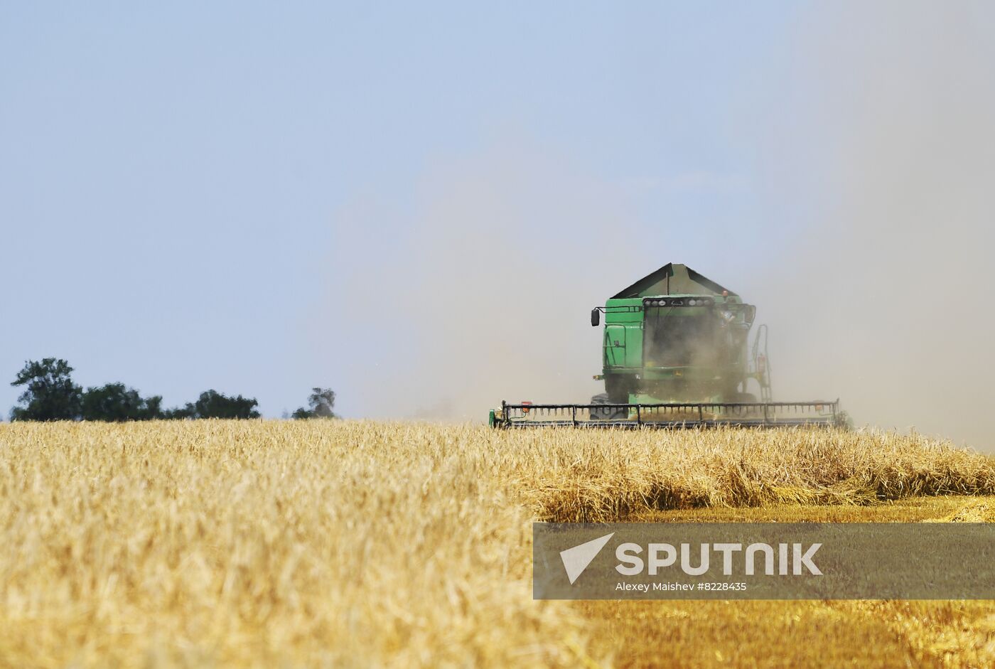Ukraine Agriculture Wheat Harvesting