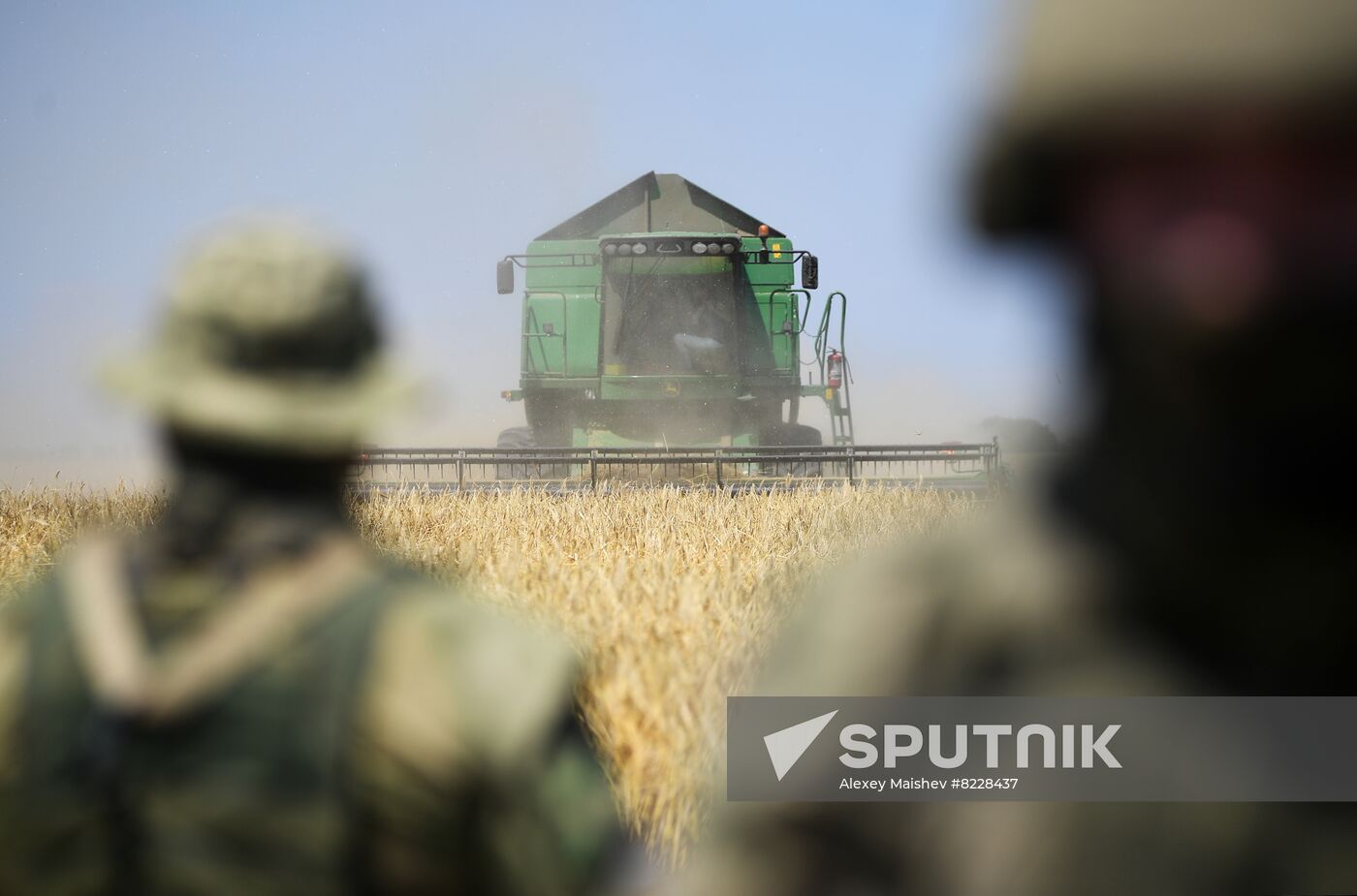 Ukraine Agriculture Wheat Harvesting