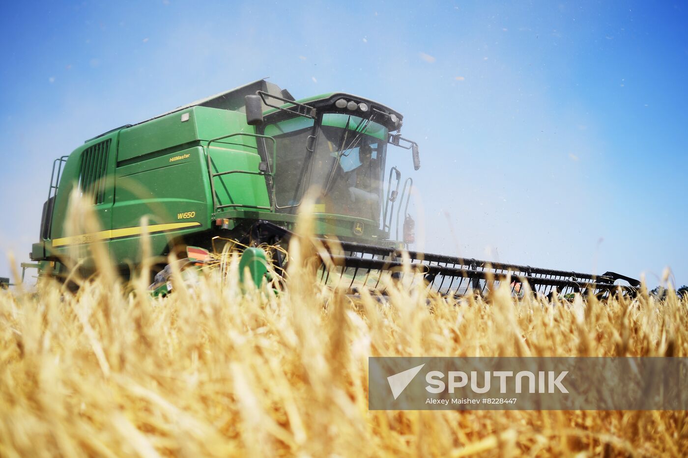 Ukraine Agriculture Wheat Harvesting