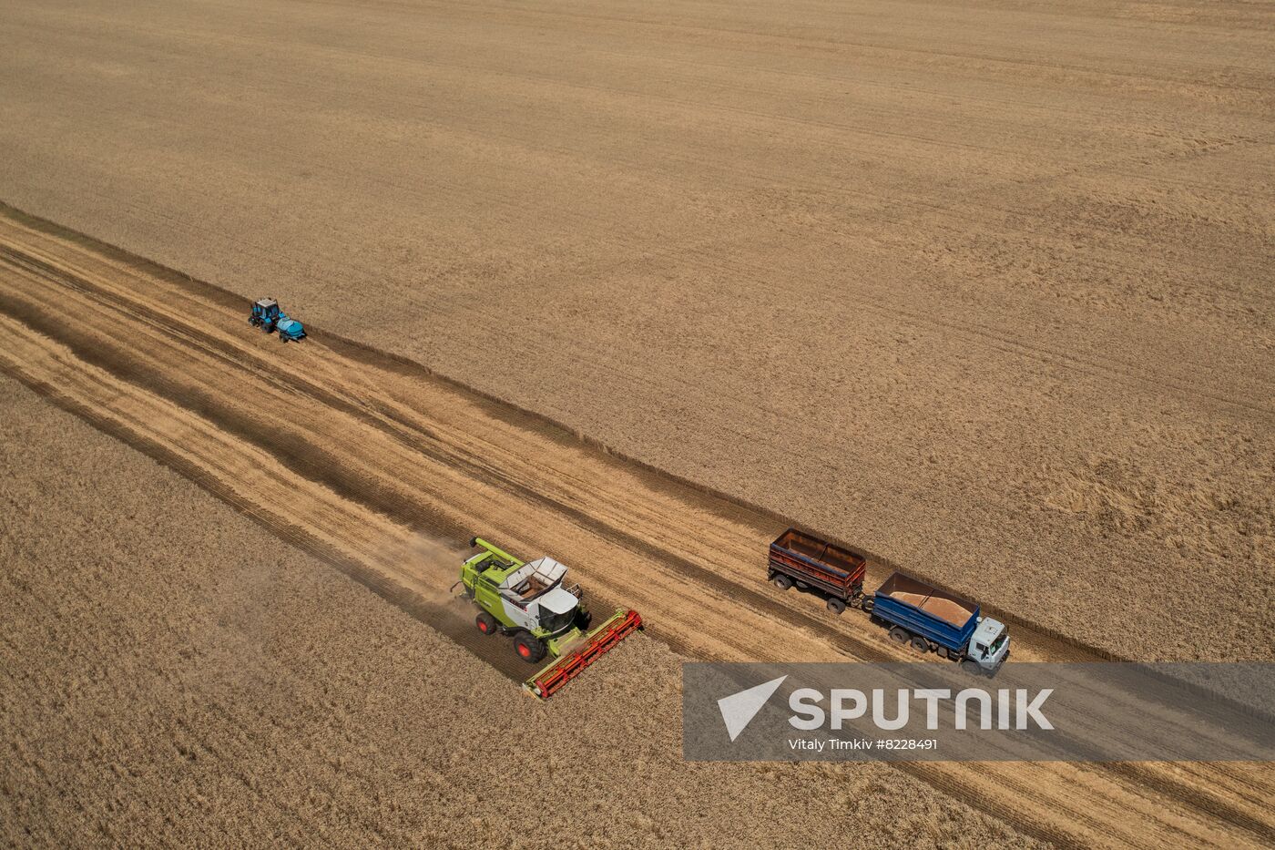 Russia Agriculture Wheat Harvesting