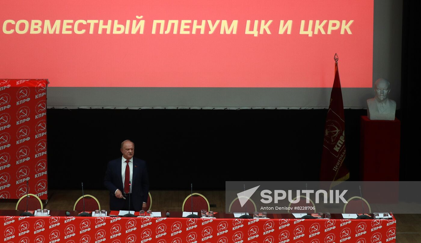 Russia Communist Party Plenum