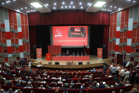 Russia Communist Party Plenum