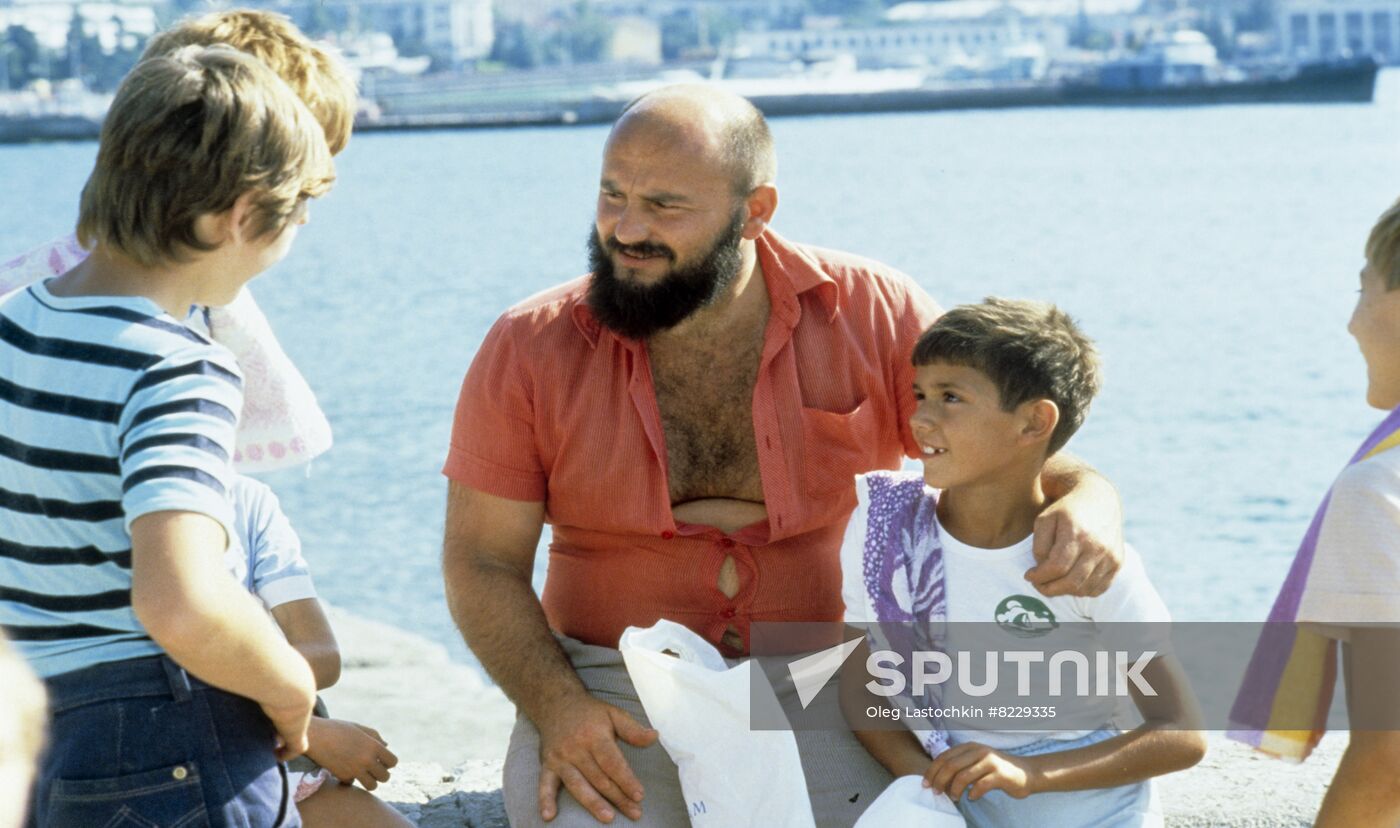 Swimmer and lifeguard Igor Nersesyan