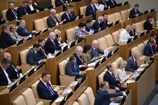 Russia Parliament Closing Spring Session