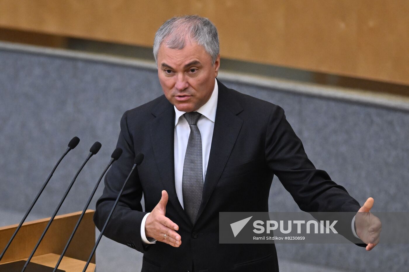 Russia Parliament Closing Spring Session