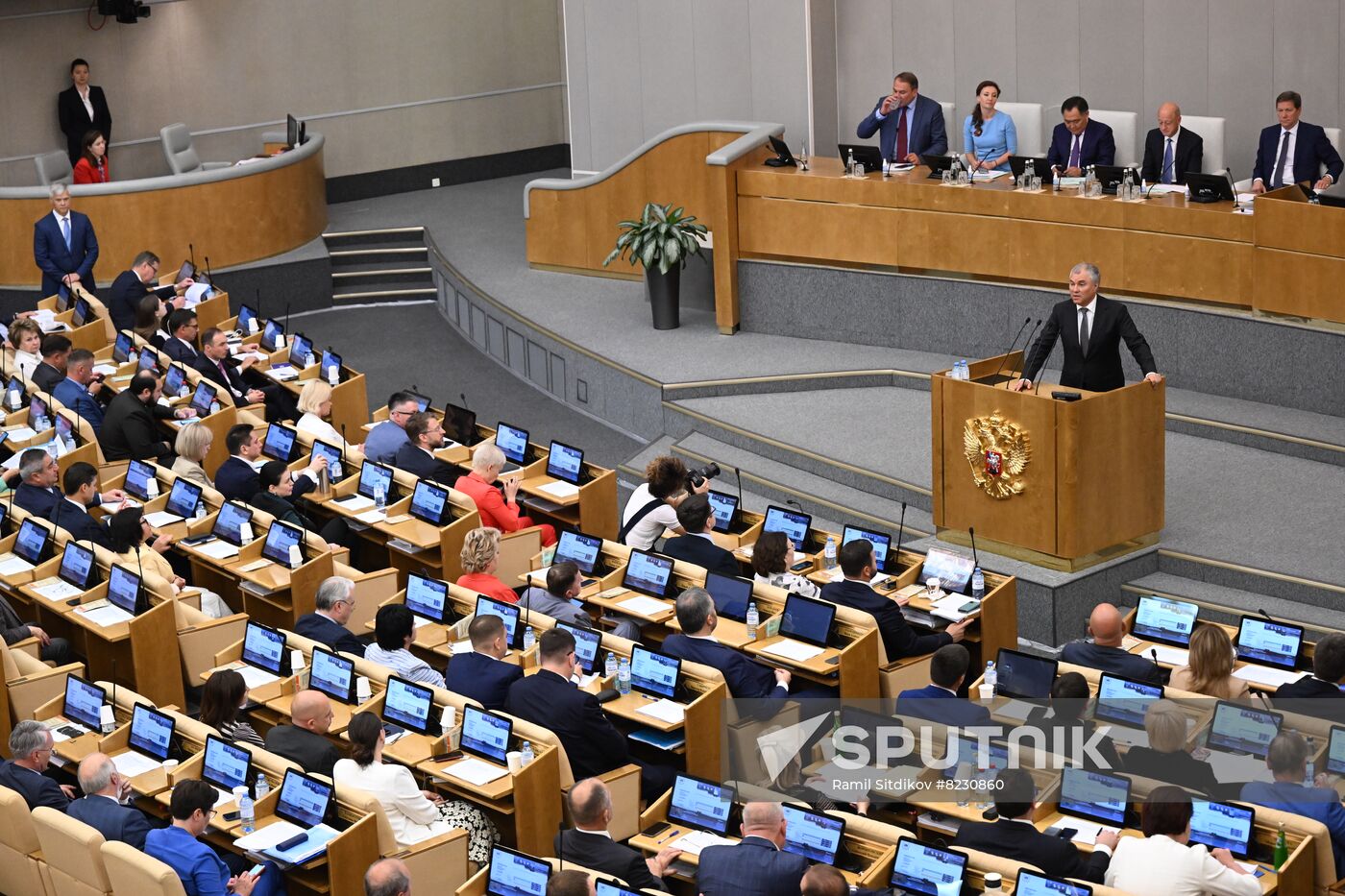 Russia Parliament Closing Spring Session