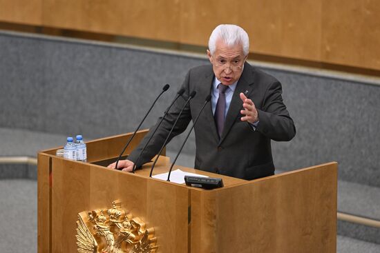 Russia Parliament Closing Spring Session