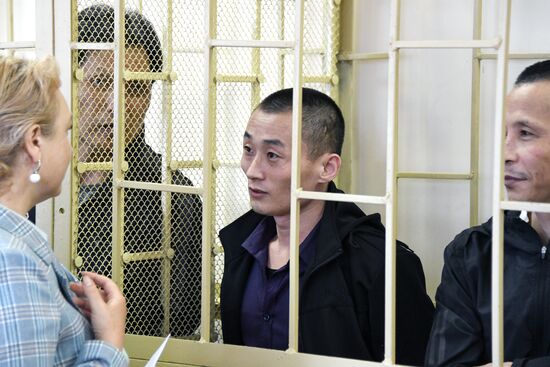 Russia North Korea Fishermen Trial