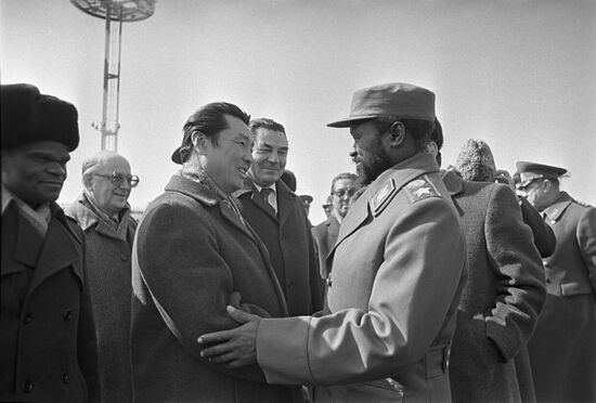 President of People's Republic of Mozambique Samora Machel visits USSR
