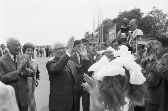 Party and governmental delegation of German Democratic Republic visits USSR