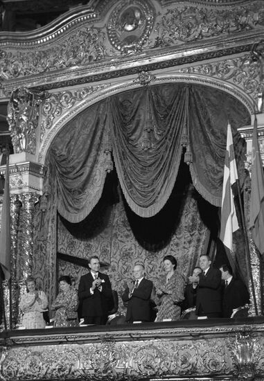 President of Republic of Finland Mauno Koivisto visits USSR