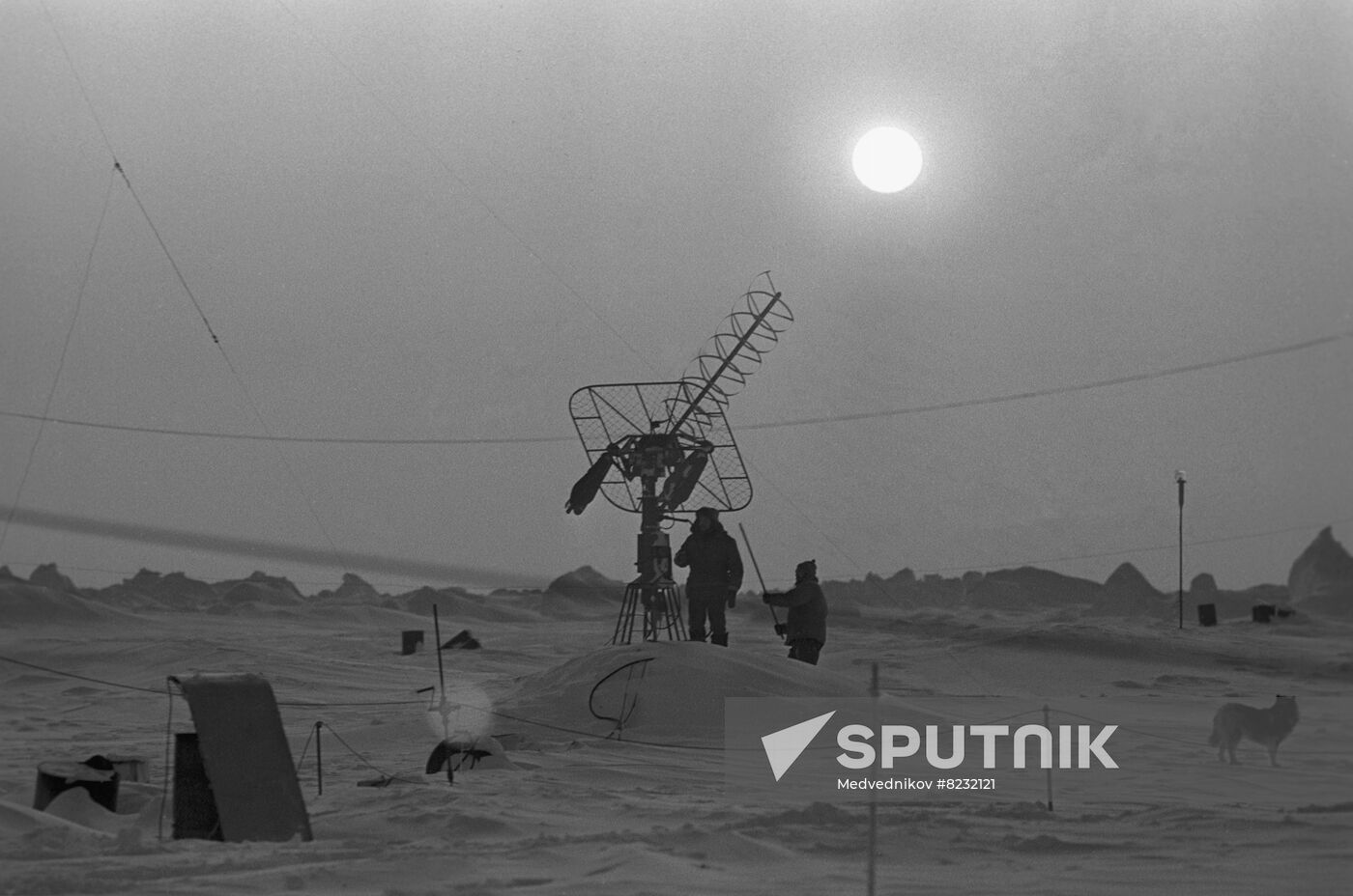 Polar weather station on Zhokhov Island