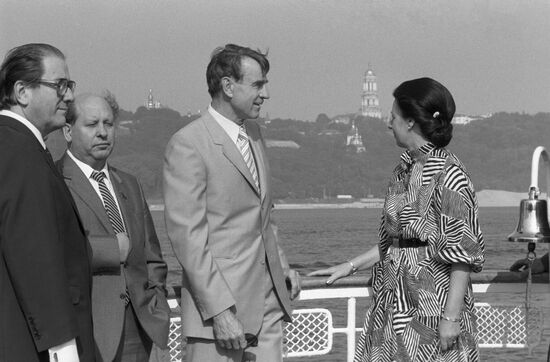 President of Republic of Finland Mauno Koivisto visits USSR