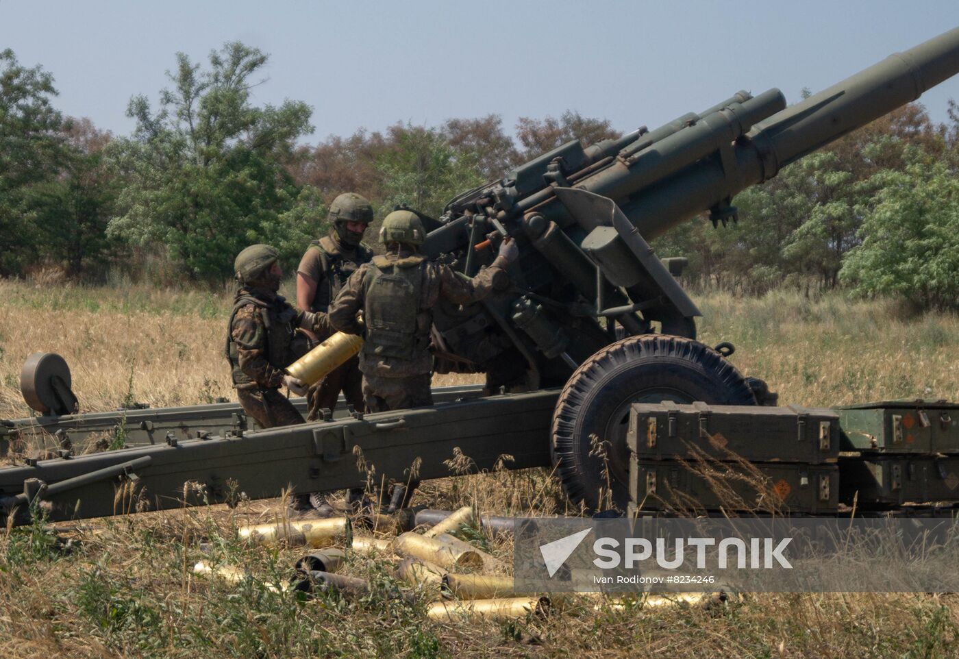Ukraine Russia Military Operation Artillery Unit
