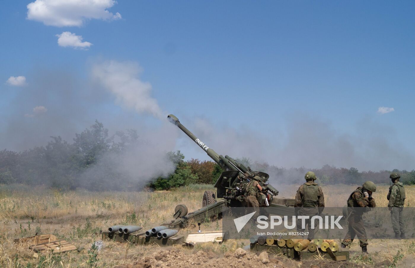 Ukraine Russia Military Operation Artillery Unit