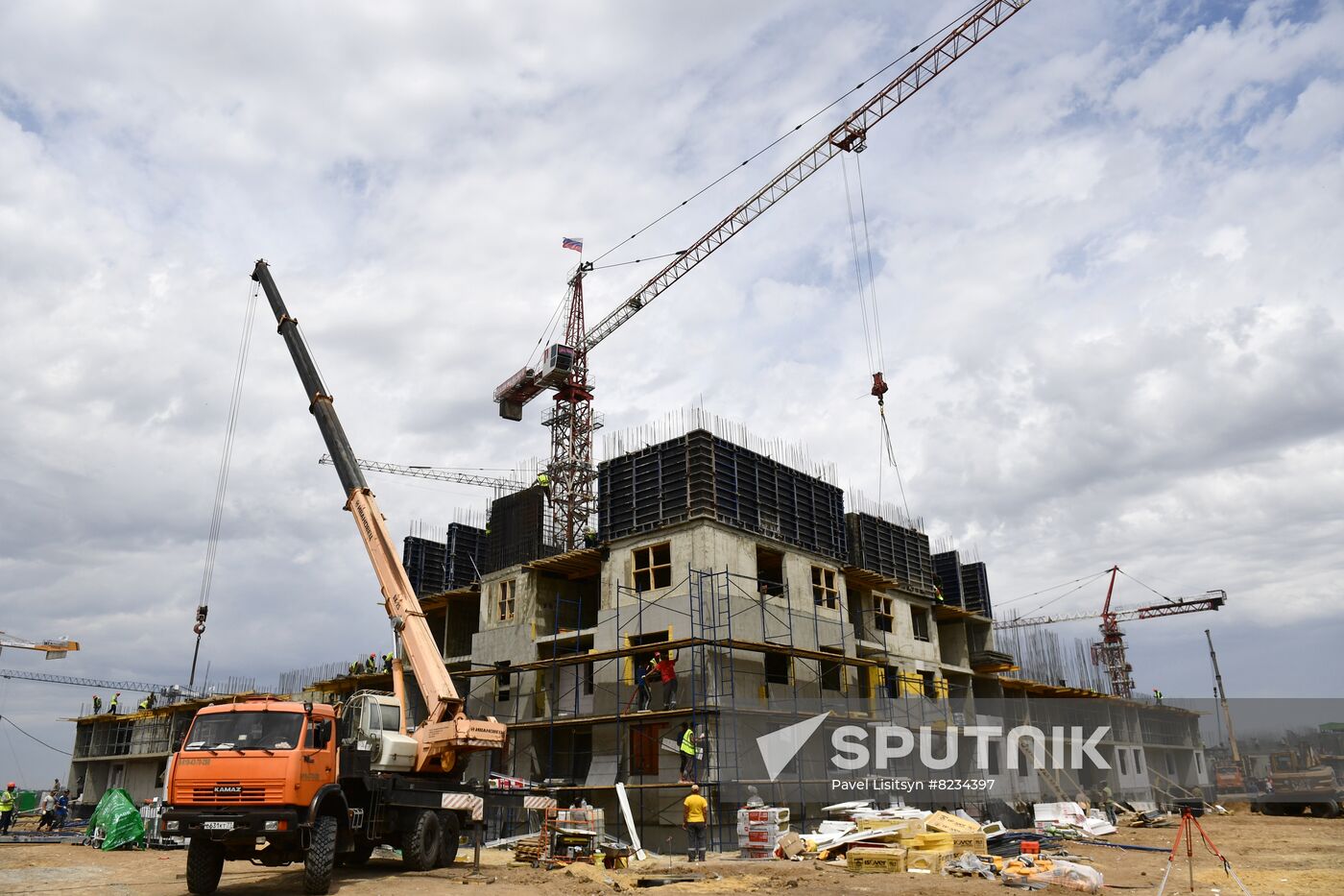 DPR Russia Ukraine Military Operation Construction Site