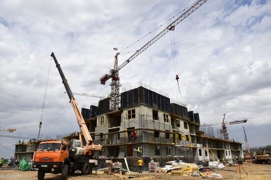 DPR Russia Ukraine Military Operation Construction Site