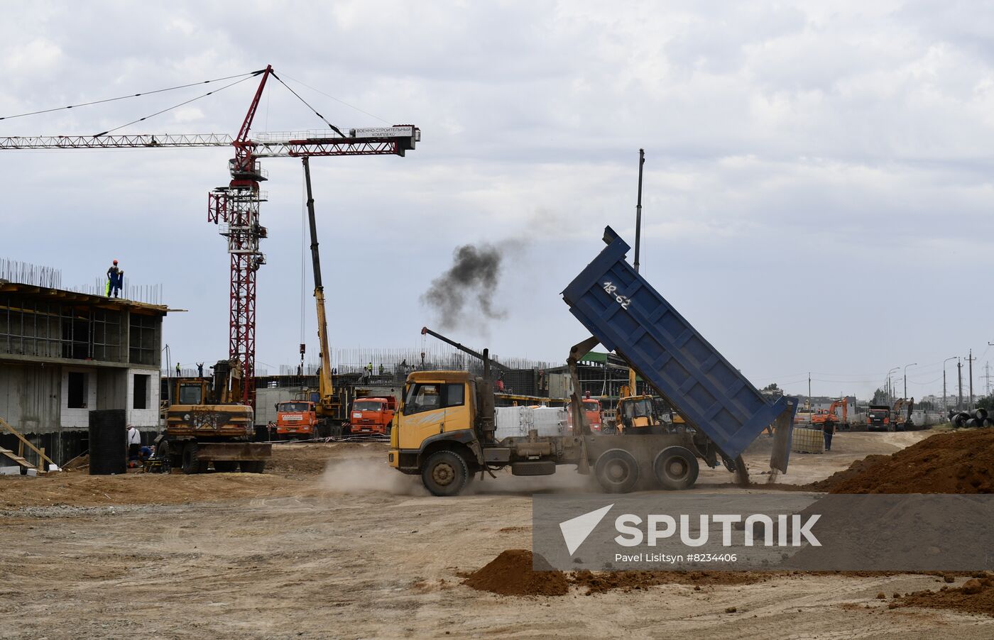 DPR Russia Ukraine Military Operation Construction Site