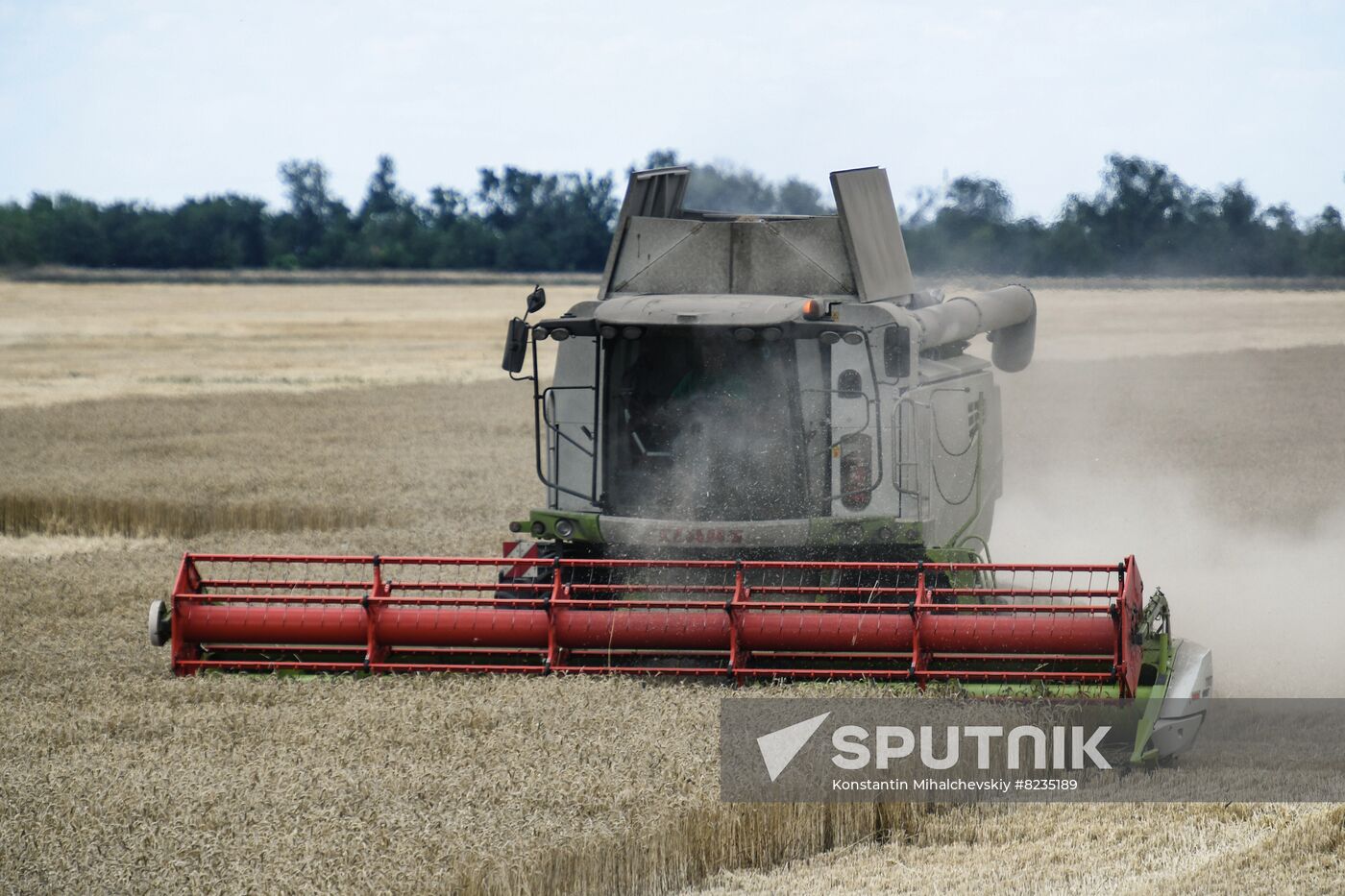 Russia Crimea Agriculture Wheat Harvesting