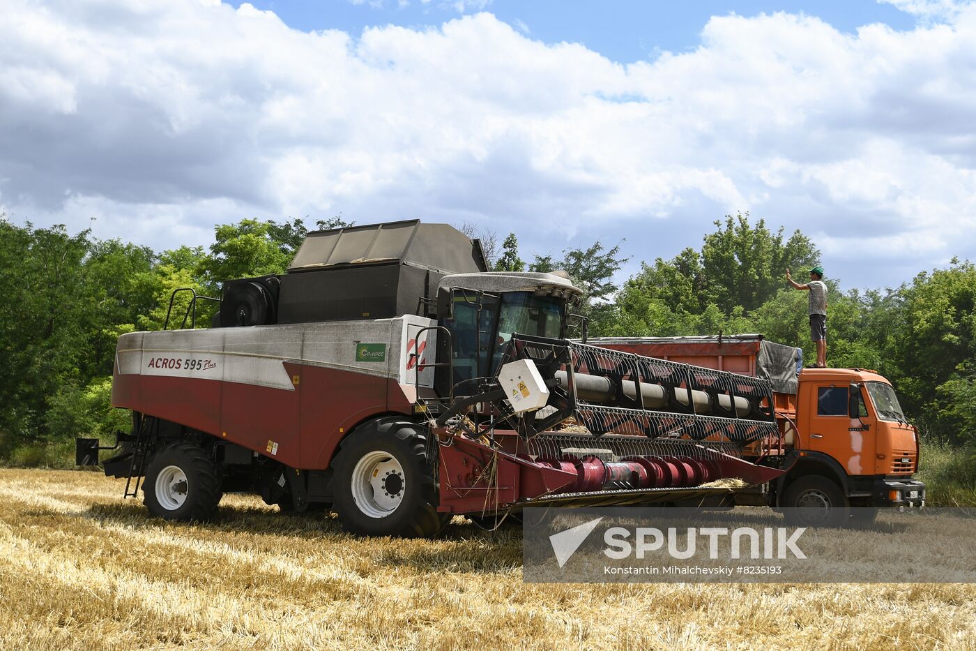 Russia Crimea Agriculture Wheat Harvesting